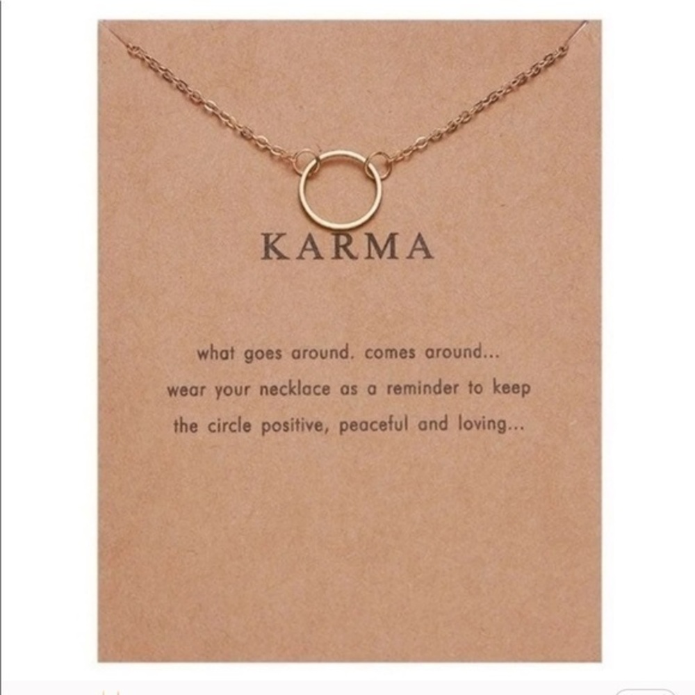 3/$30 ✨ Karma Pendant Necklace